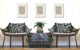 Tyrol Zebra Print Indoor/Outdoor Reversible Rectangular Pillow