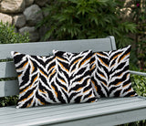 Tyrol Zebra Print Indoor/Outdoor Reversible Rectangular Pillow