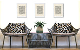 Tyrol Zebra Print Indoor/Outdoor Reversible Rectangular Pillow