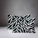 Tyrol Zebra Print Indoor/Outdoor Reversible Rectangular Pillow