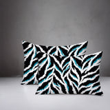 Tyrol Zebra Print Indoor/Outdoor Reversible Rectangular Pillow