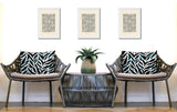 Tyrol Zebra Print Indoor/Outdoor Reversible Rectangular Pillow