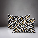 Tyrol Zebra Print Indoor/Outdoor Reversible Rectangular Pillow