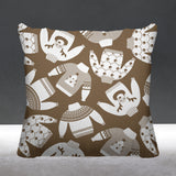 Ugly Sweater Object/Motif Reversible Indoor/Outdoor Square Pillow
