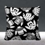 Ugly Sweater Object/Motif Reversible Indoor/Outdoor Square Pillow
