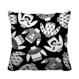 Ugly Sweater Object/Motif Reversible Indoor/Outdoor Square Pillow