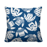 Ugly Sweater Object/Motif Reversible Indoor/Outdoor Square Pillow