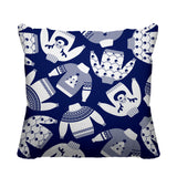 Ugly Sweater Object/Motif Reversible Indoor/Outdoor Square Pillow