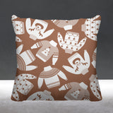Ugly Sweater Object/Motif Reversible Indoor/Outdoor Square Pillow