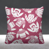 Ugly Sweater Object/Motif Reversible Indoor/Outdoor Square Pillow