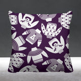Ugly Sweater Object/Motif Reversible Indoor/Outdoor Square Pillow