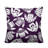 Ugly Sweater Object/Motif Reversible Indoor/Outdoor Square Pillow