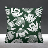 Ugly Sweater Object/Motif Reversible Indoor/Outdoor Square Pillow