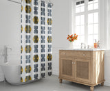 Ulrika Geometric and Abstract Shower Curtain