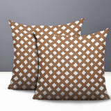 Una Geometric 2 Sets Indoor/Outdoor Reversible Square Pillow