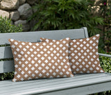 Una Geometric 2 Sets Indoor/Outdoor Reversible Rectangular Pillow