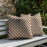 Una Geometric 2 Sets Indoor/Outdoor Reversible Square Pillow