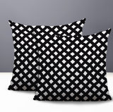 Una Geometric 2 Sets Indoor/Outdoor Reversible Square Pillow