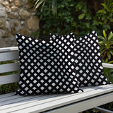 Una Geometric 2 Sets Indoor/Outdoor Reversible Square Pillow