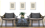 Una Geometric 2 Sets Indoor/Outdoor Reversible Rectangular Pillow