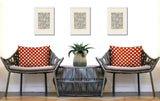 Una Geometric 2 Sets Indoor/Outdoor Reversible Rectangular Pillow