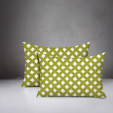 Una Geometric 2 Sets Indoor/Outdoor Reversible Rectangular Pillow
