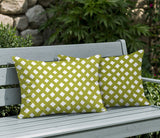 Una Geometric 2 Sets Indoor/Outdoor Reversible Rectangular Pillow