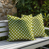 Una Geometric 2 Sets Indoor/Outdoor Reversible Square Pillow