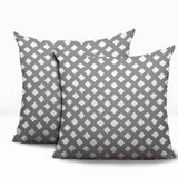Una Geometric 2 Sets Indoor/Outdoor Reversible Square Pillow