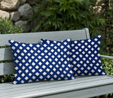 Una Geometric 2 Sets Indoor/Outdoor Reversible Rectangular Pillow