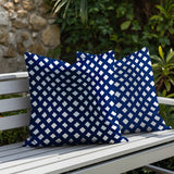 Una Geometric 2 Sets Indoor/Outdoor Reversible Square Pillow