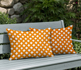 Una Geometric 2 Sets Indoor/Outdoor Reversible Rectangular Pillow