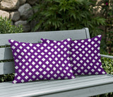 Una Geometric 2 Sets Indoor/Outdoor Reversible Rectangular Pillow