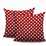 Una Geometric 2 Sets Indoor/Outdoor Reversible Square Pillow