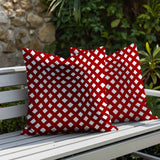 Una Geometric 2 Sets Indoor/Outdoor Reversible Square Pillow