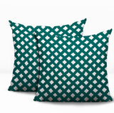 Una Geometric 2 Sets Indoor/Outdoor Reversible Square Pillow
