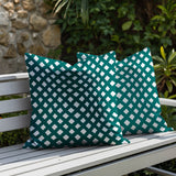 Una Geometric 2 Sets Indoor/Outdoor Reversible Square Pillow