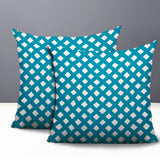 Una Geometric 2 Sets Indoor/Outdoor Reversible Square Pillow