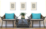 Una Geometric 2 Sets Indoor/Outdoor Reversible Rectangular Pillow
