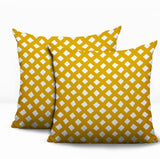 Una Geometric 2 Sets Indoor/Outdoor Reversible Square Pillow