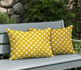 Una Geometric 2 Sets Indoor/Outdoor Reversible Rectangular Pillow