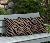 Valerie Zebra Print Indoor/Outdoor Reversible Rectangular Pillow