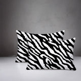 Valerie Zebra Print Indoor/Outdoor Reversible Rectangular Pillow
