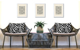 Valerie Zebra Print Indoor/Outdoor Reversible Rectangular Pillow