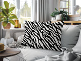 Valerie Zebra Print Indoor/Outdoor Reversible Square Pillow