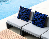 Valerie Zebra Print Indoor/Outdoor Reversible Square Pillow