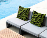 Valerie Zebra Print Indoor/Outdoor Reversible Square Pillow