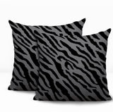 Valerie Zebra Print Indoor/Outdoor Reversible Square Pillow