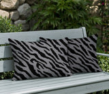 Valerie Zebra Print Indoor/Outdoor Reversible Rectangular Pillow