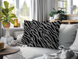 Valerie Zebra Print Indoor/Outdoor Reversible Square Pillow